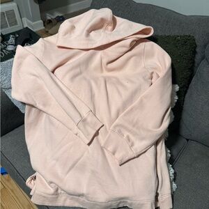 Maternity Light Pink Sweatshirt with side zippers